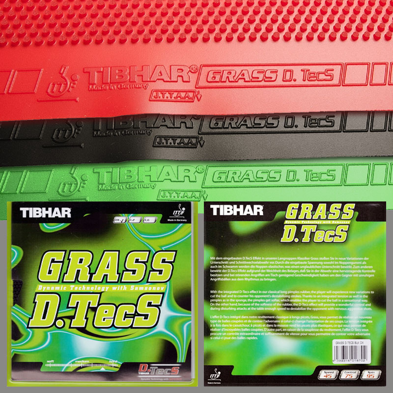 Table Tennis Grip - TIBHAR Grass D.TecS Table Tennis Rubber