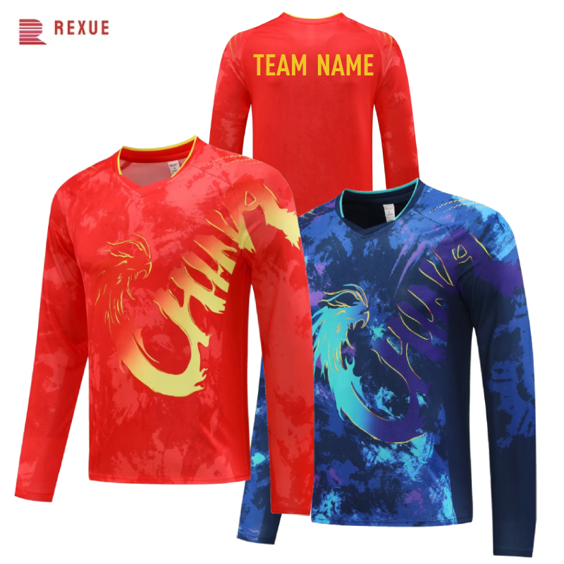China Dragon Long Sleeve Table - đánh giá và giá Table Tennis Logo