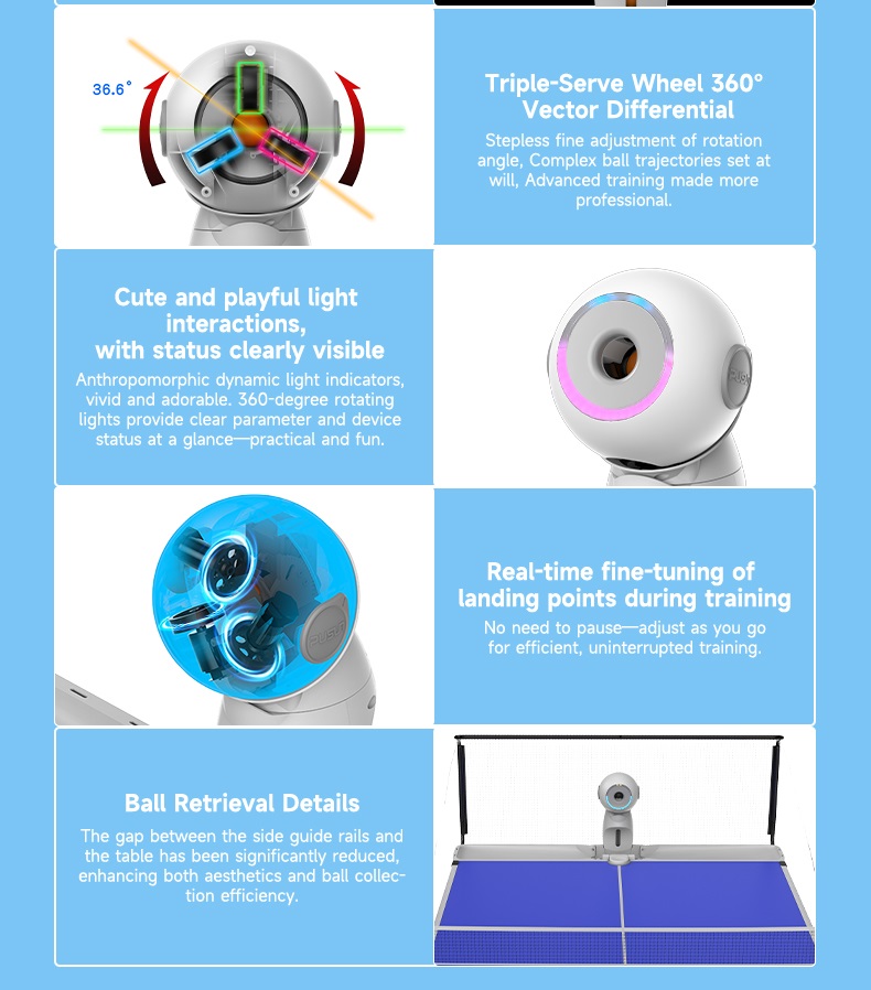 Upgraded Version Electric Inte - đánh giá và giá Table Tennis Robot